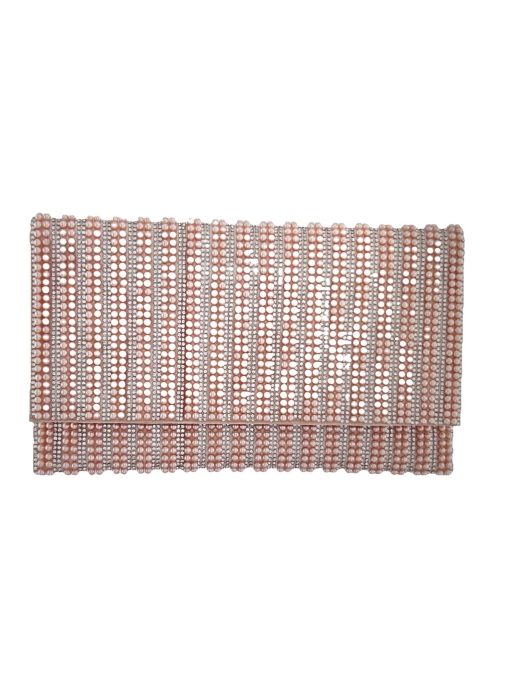 Nina Pink Crystal-Embellished Clutch